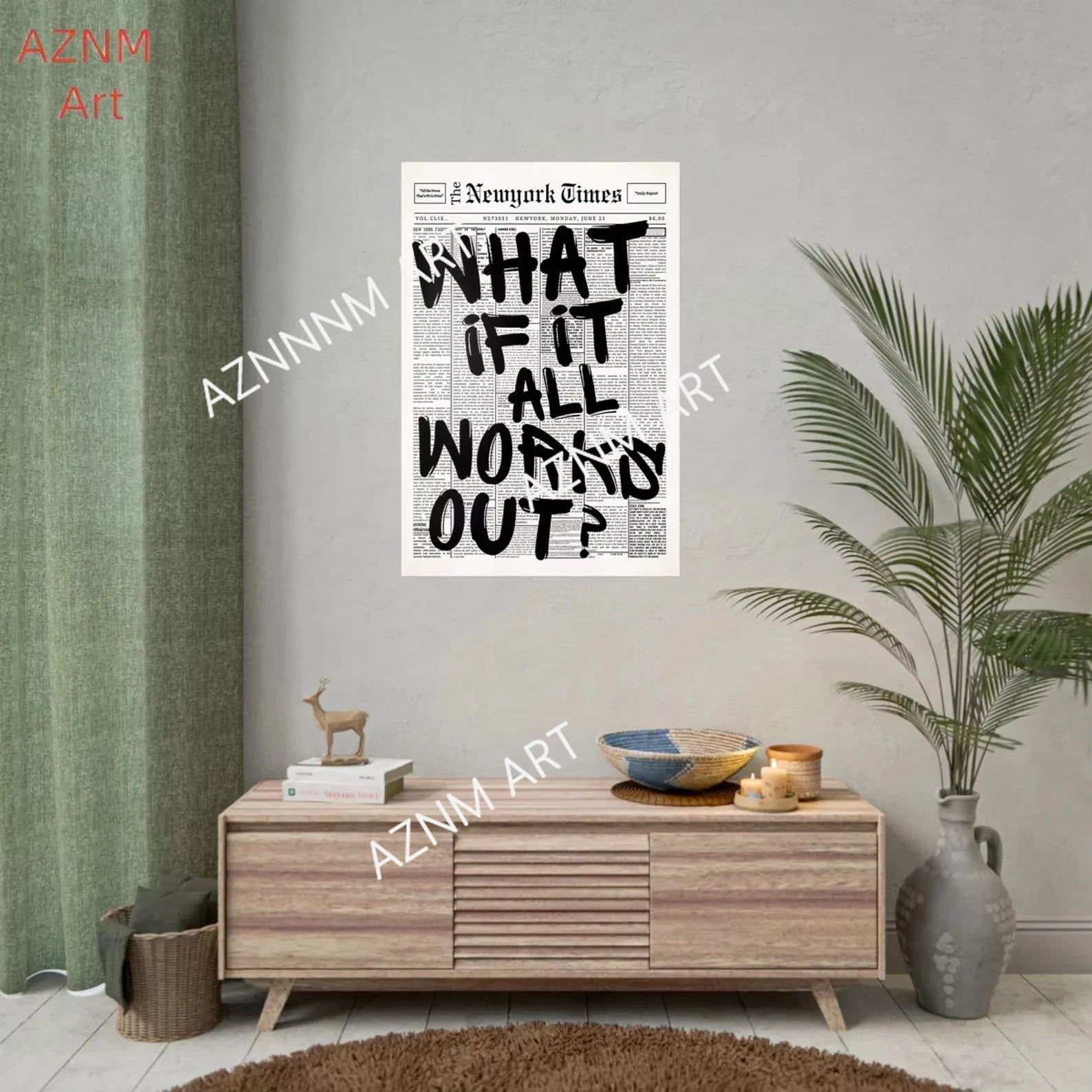 What If It All Works Out Canvas Print Wall Art