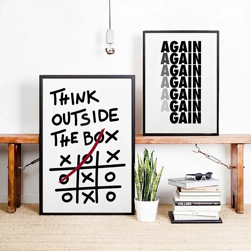 Motivational Discipline Canvas Poster Wall Art Print