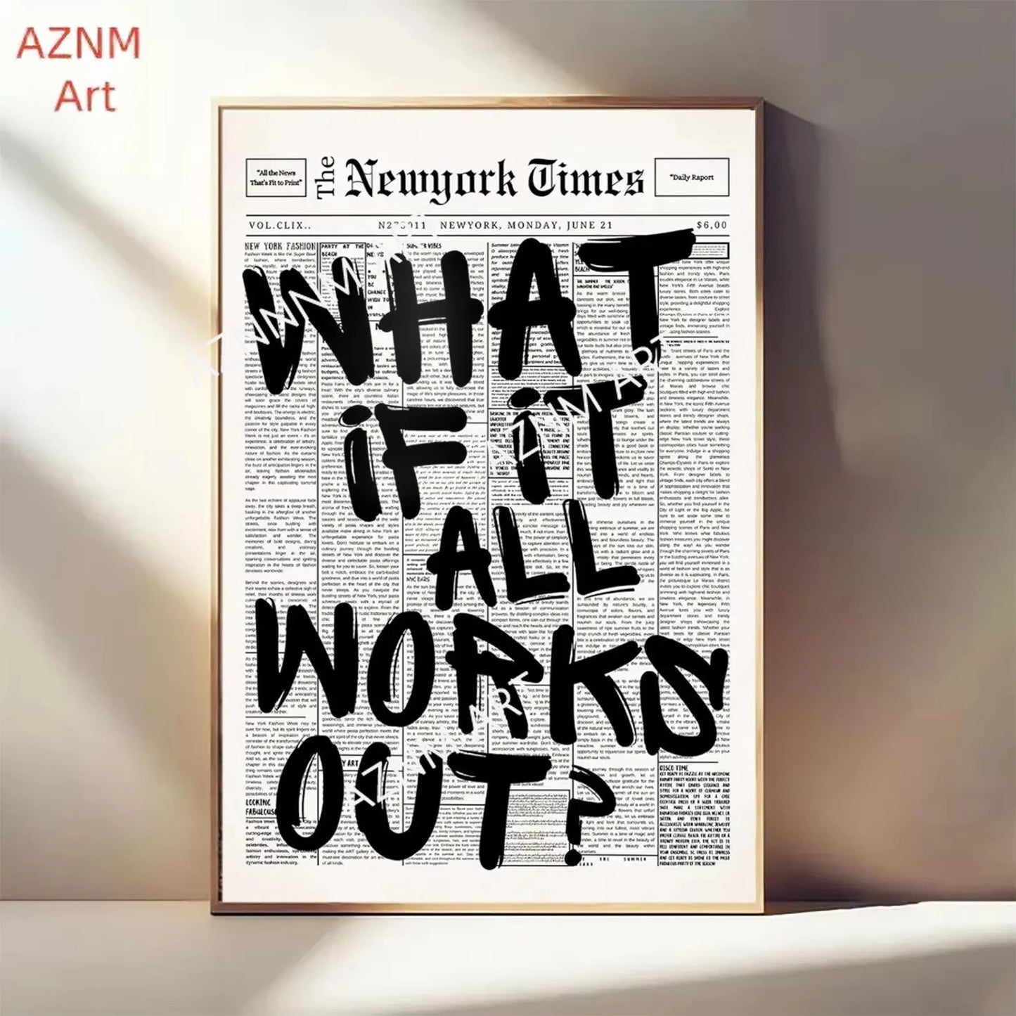 What If It All Works Out Canvas Print Wall Art