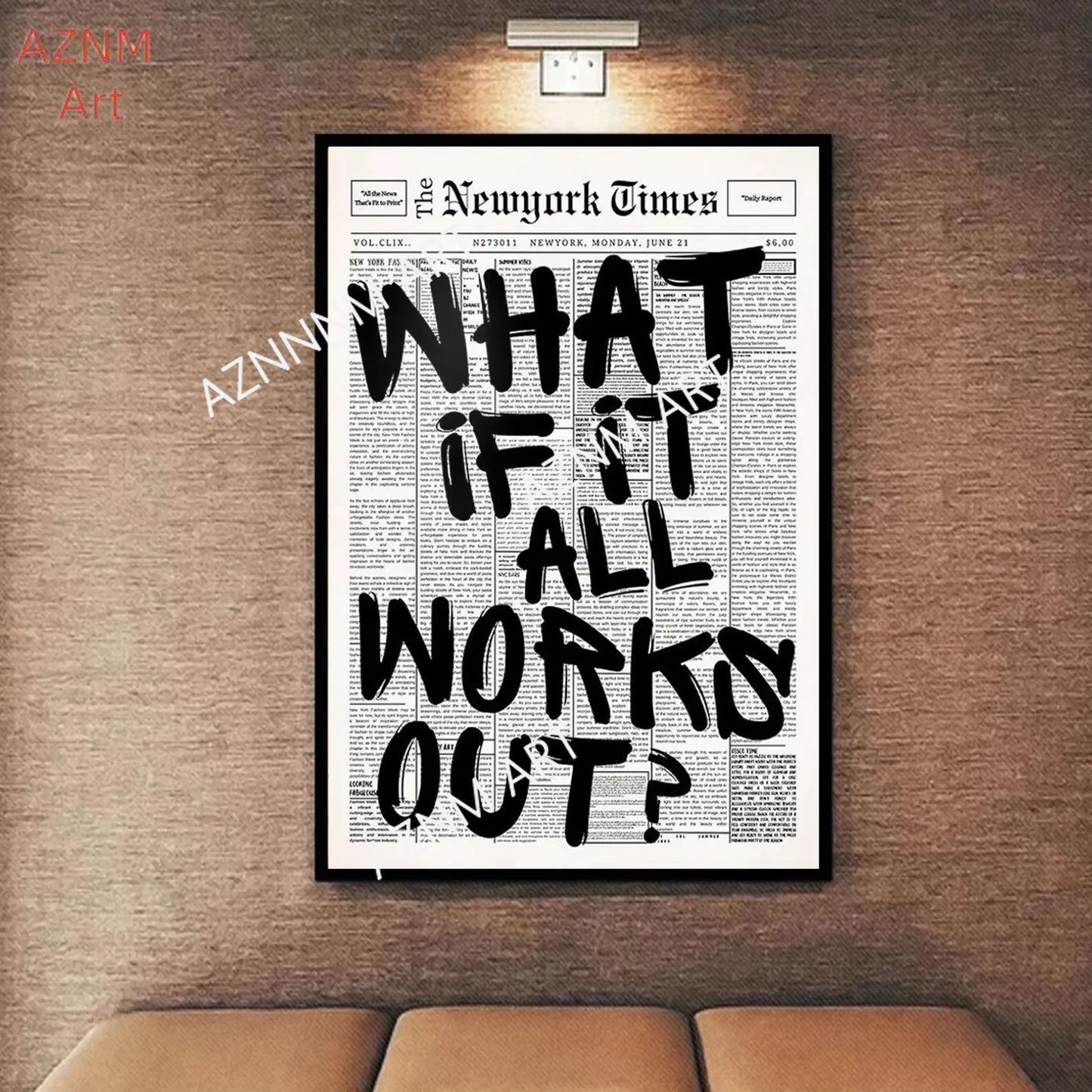 What If It All Works Out Canvas Print Wall Art
