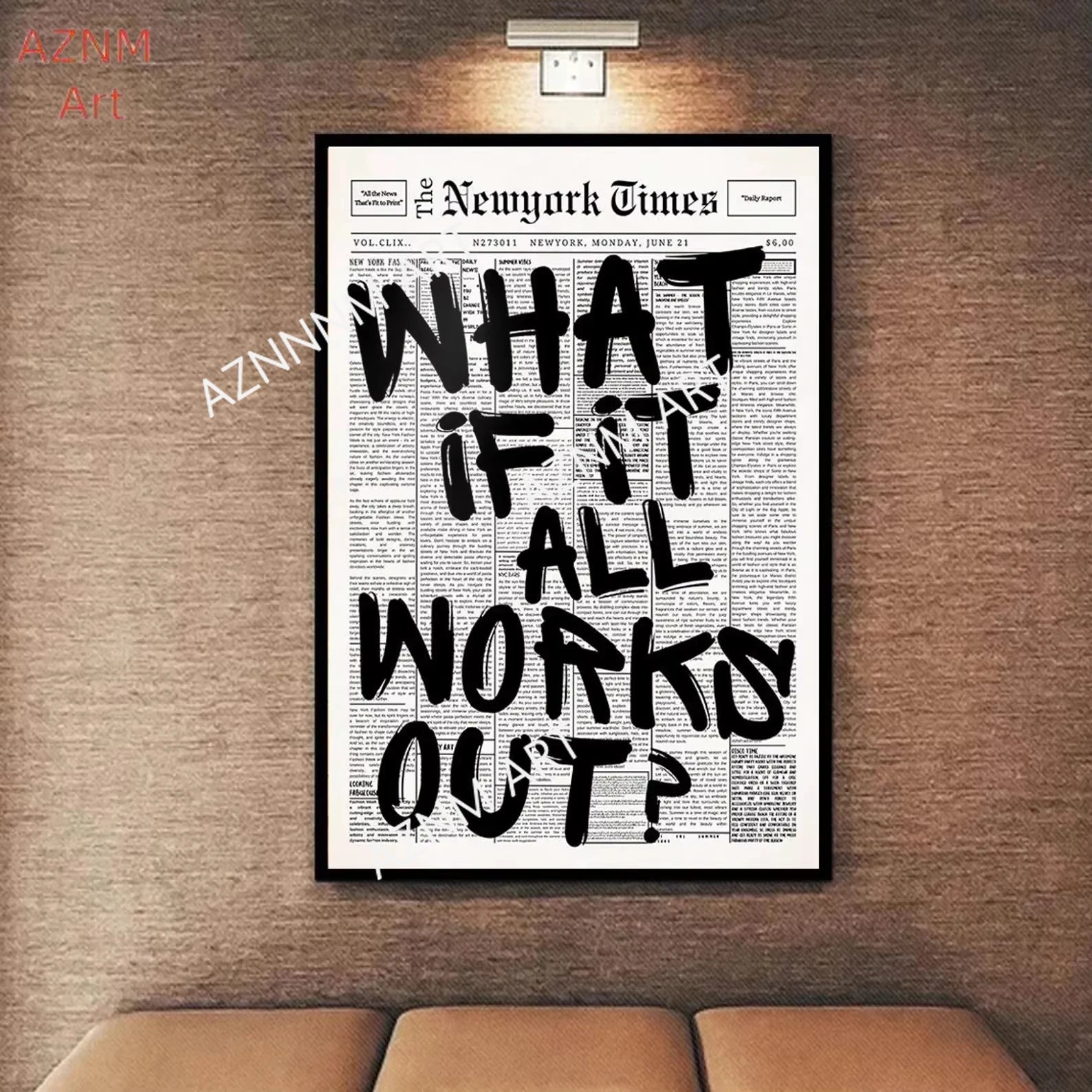 What If It All Works Out Canvas Print Wall Art