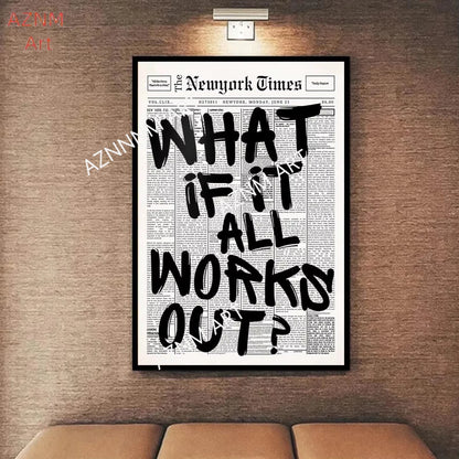 What If It All Works Out Canvas Print Wall Art